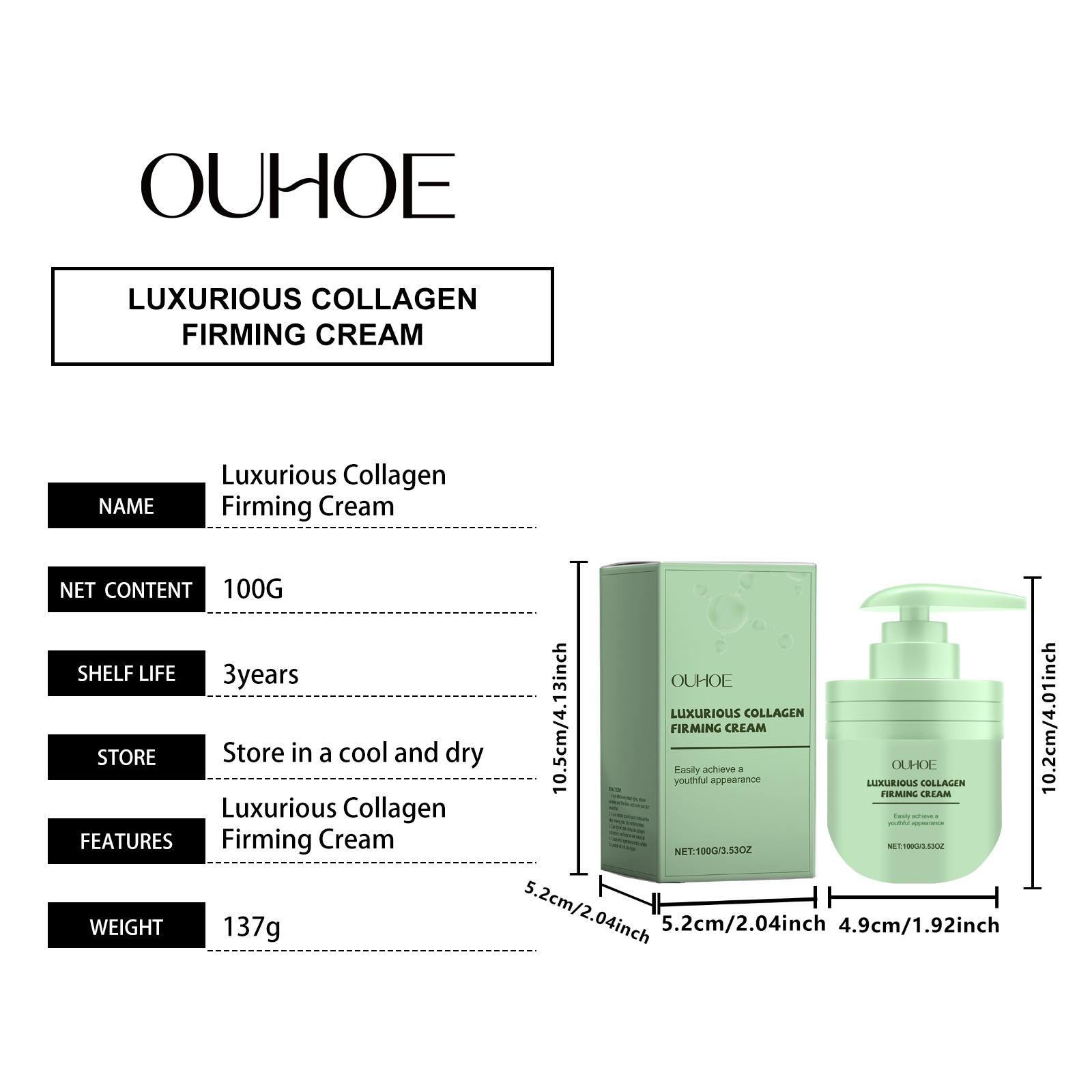 100g Collagen Peptide Cream Tr - Luxury Skincare Daily reseña y precio